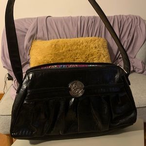 Volcom black faux leather purse